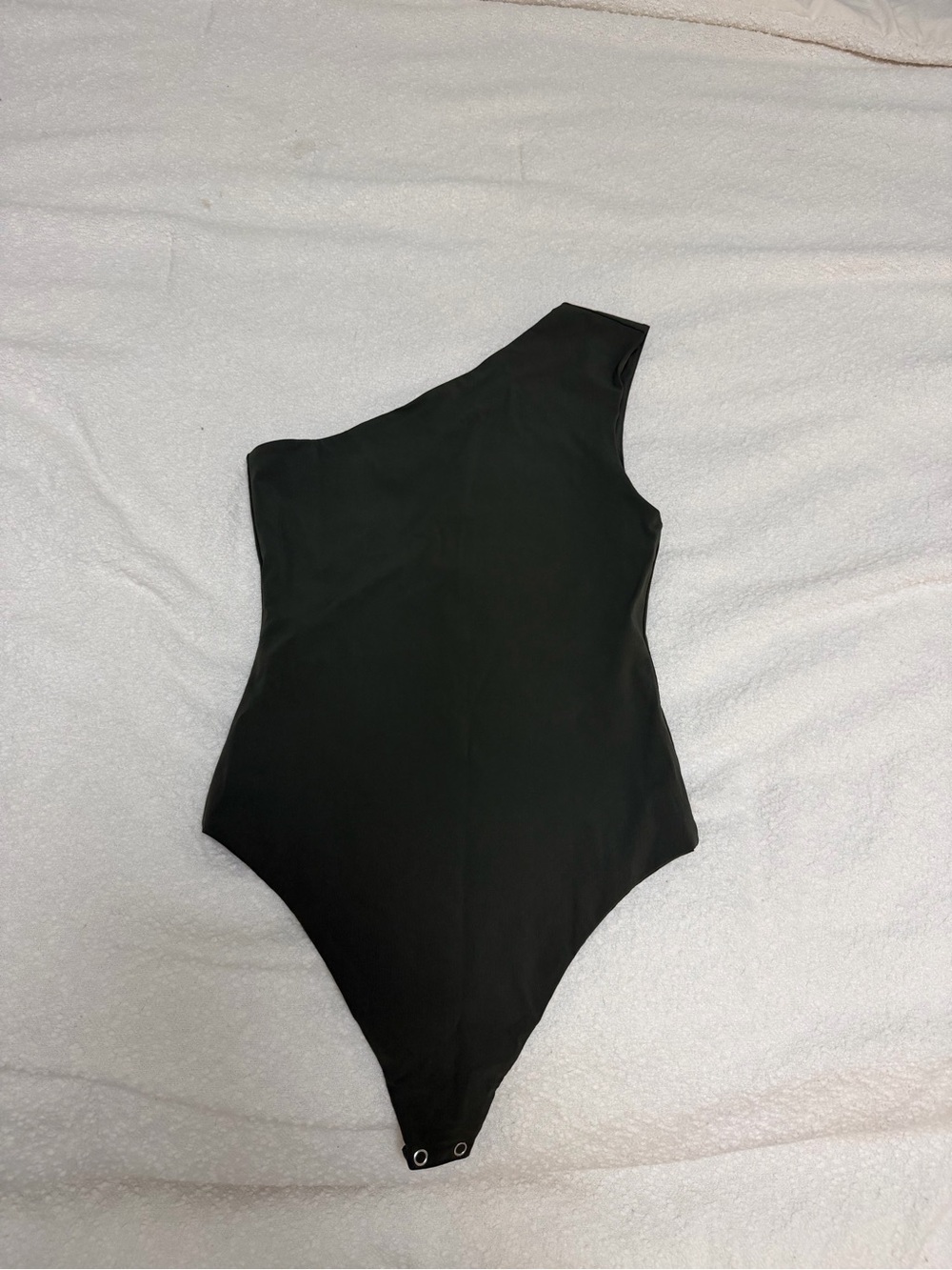 Black One-Shoulder Bodysuit